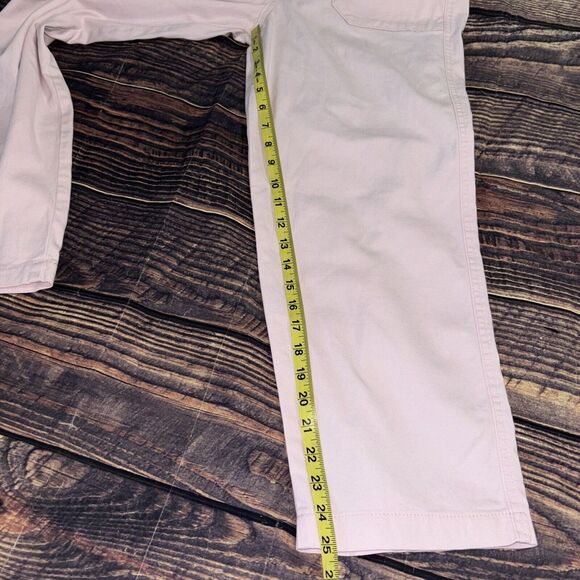Levi's Women's Classic  Utility Jeans Wide Leg Crop Mid Rise Light Pink Sz 28 - Picture 7 of 8